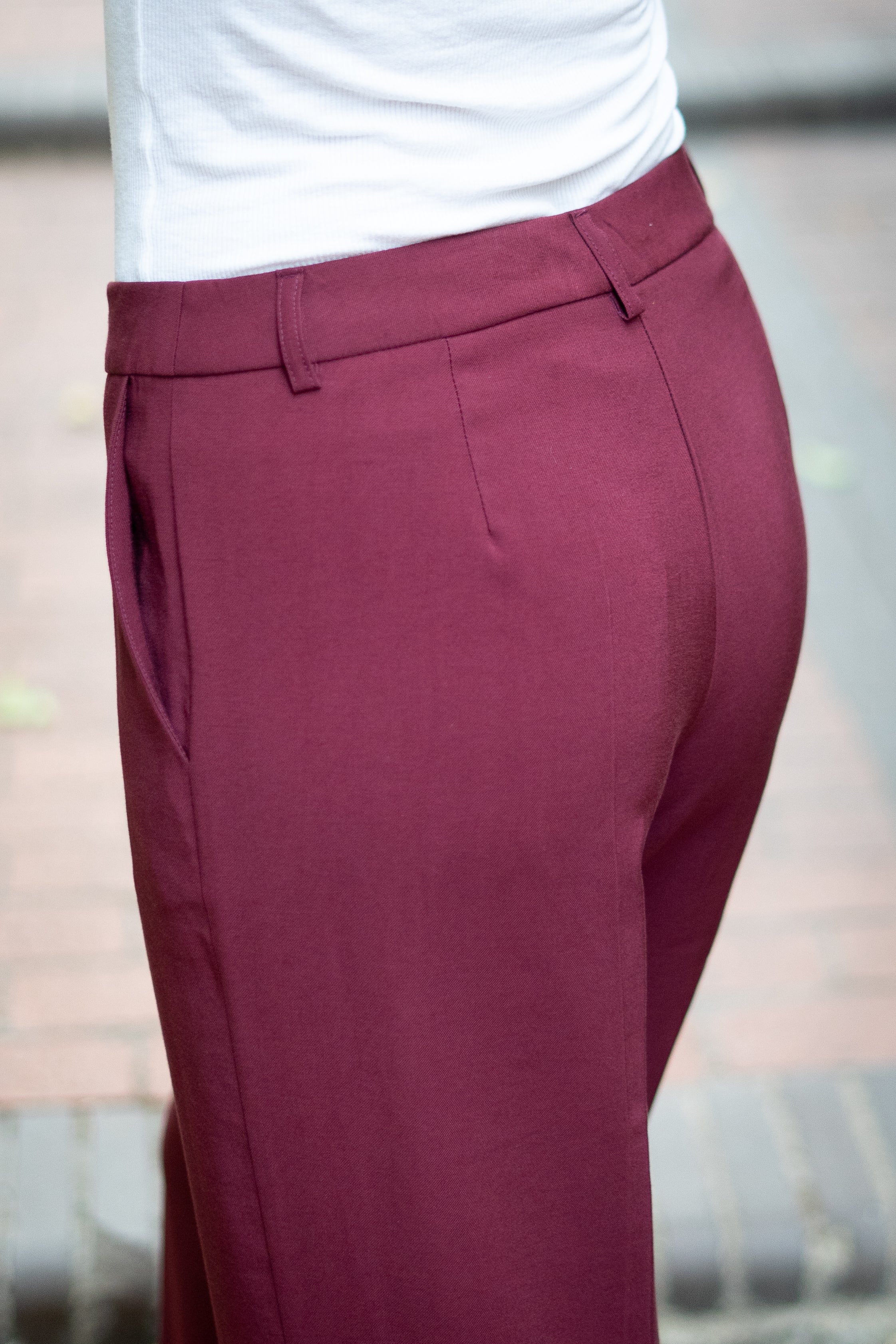Pantalon SIRACUSA bordeaux